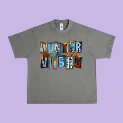 Winter Vibes Urban Heavy Tee Designed By Fadigitalartstudio