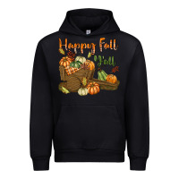 Black Happy Fall Y'all Urban Hoodie - texasbilliewilder