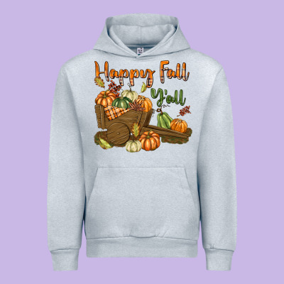 Happy Fall Y'all Urban Hoodie Designed By Texasbilliewilder