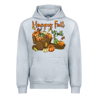 Heather Grey Happy Fall Y'all Urban Hoodie - texasbilliewilder