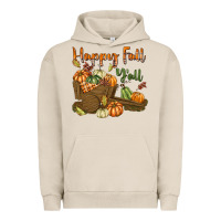 Pigment French Oak Happy Fall Y'all Urban Hoodie - texasbilliewilder