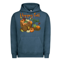 Pigment Midnight Navy Happy Fall Y'all Urban Hoodie - texasbilliewilder