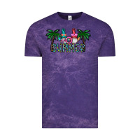 Cloud Purple summer Vintage Tee - CowhideDigitalArt