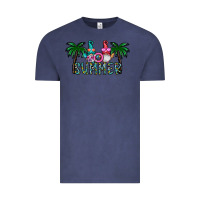 Vintage Denim summer Vintage Tee - CowhideDigitalArt