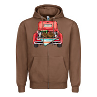 Chestnut Christmas truck Zipper Hoodie - BarkalooDesign