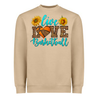 Mushroom live love basketball Heavyweight Sweatshirt - HRA Design Shop