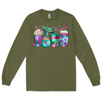 Army Green turtle coffee cups Long Sleeve Tee - Jasminsmagicworld