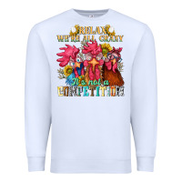 White relax were all crazy its not a competition Premium Sweatshirt - NancyCooperArtShop