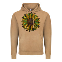 Vintage Camel camouflage flitter sunflowers Vintage Hoodie - RanaPortraitStore