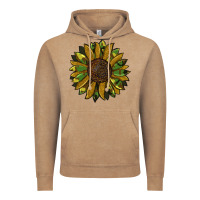 Vintage Coffee camouflage flitter sunflowers Vintage Hoodie - RanaPortraitStore