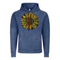 Vintage Denim camouflage flitter sunflowers Vintage Hoodie - RanaPortraitStore