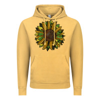 Vintage Mustard camouflage flitter sunflowers Vintage Hoodie - RanaPortraitStore