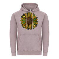 Vintage Zinc camouflage flitter sunflowers Vintage Hoodie - RanaPortraitStore