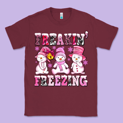 Freaking Freezing With Snowmans Classic Tee Designed By Adodesignshop