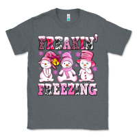 Charcoal Heather freaking freezing with Snowmans Classic Tee - AdoDesignShop