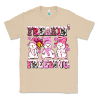 Mushroom freaking freezing with Snowmans Classic Tee - AdoDesignShop