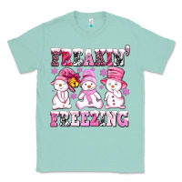 Seafoam freaking freezing with Snowmans Classic Tee - AdoDesignShop