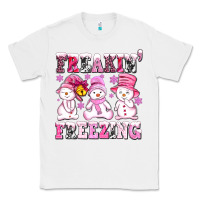 White freaking freezing with Snowmans Classic Tee - AdoDesignShop