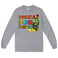 Heather Grey tequila porfavor Long Sleeve Tee - AdoDesignShop