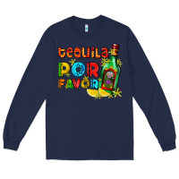 Navy tequila porfavor Long Sleeve Tee - AdoDesignShop