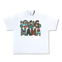 White dog mama Urban Heavy Tee - RacoonDesign