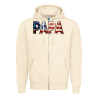 Sandshell American Papa Zipper Hoodie - LillyAllenDesigns
