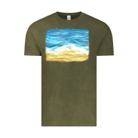 Vintage Olive glitter beach background Vintage Tee - HRA Design Shop