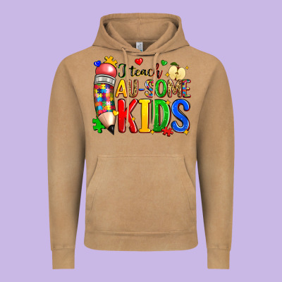 I Teach Au Some Kids Vintage Hoodie Designed By Zillion Design Studio