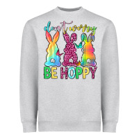 Heather Grey Don't worry be hoppy Easter Day Heavyweight Sweatshirt - Neo Western