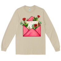 Mushroom pink letter Long Sleeve Tee - AdoDesignShop