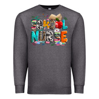 Charcoal Heather school nurse Premium Sweatshirt - NancyCooperArtShop