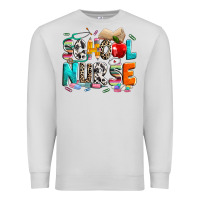 Dove Grey school nurse Premium Sweatshirt - NancyCooperArtShop