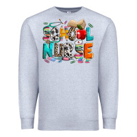 Heather Grey school nurse Premium Sweatshirt - NancyCooperArtShop