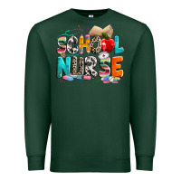 Sports Green school nurse Premium Sweatshirt - NancyCooperArtShop