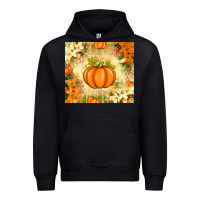 Foreset Green Fall Pumpkins with Flowers Urban Hoodie - texasbilliewilder