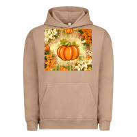 Pigment Burro Fall Pumpkins with Flowers Urban Hoodie - texasbilliewilder