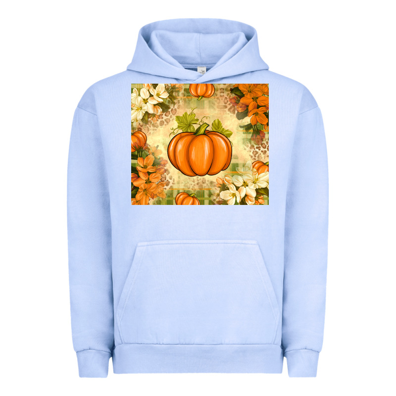 Fall Pumpkins With Flowers Urban Hoodie by texasbilliewilder | Teevron