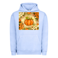 Pigment Grape Ice Fall Pumpkins with Flowers Urban Hoodie - texasbilliewilder