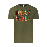 Vintage Olive holly jolly Vintage Tee - FaDigitalArtStudio
