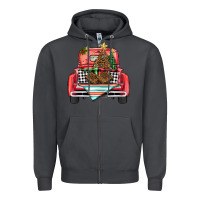 Smoke Christmas truck Zipper Hoodie - BarkalooDesign