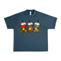 Midnight Navy hello summer Urban Heavy Tee - CowhideDigitalArt