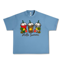 Pebble Blue hello summer Urban Heavy Tee - CowhideDigitalArt
