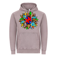 Vintage Zinc autism sunflower Vintage Hoodie - Zillion Design Studio