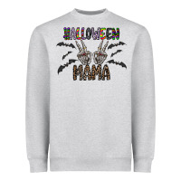 Heather Grey halloween mama Heavyweight Sweatshirt - CowhideDigitalArt