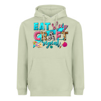 Matcha eat sleep craft repeat Heavyweight Hoodie - NancyCooperArtShop