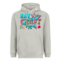 Moon Dust eat sleep craft repeat Heavyweight Hoodie - NancyCooperArtShop