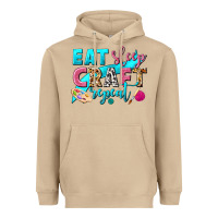 Mushroom eat sleep craft repeat Heavyweight Hoodie - NancyCooperArtShop