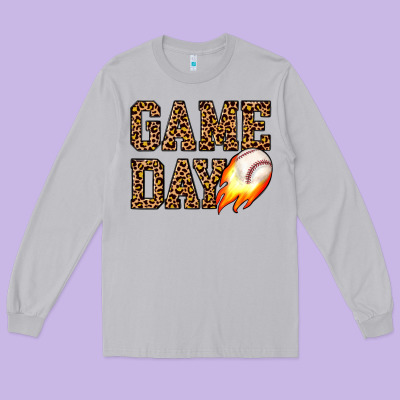 Game Day Baseball Long Sleeve Tee Designed By Jahusdesignshop
