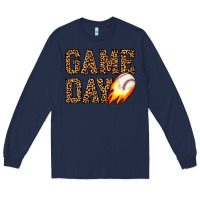 Navy game day baseball Long Sleeve Tee - JahusDesignShop