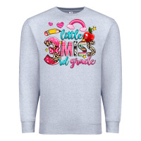 Heather Grey little miss third grade Premium Sweatshirt - NancyCooperArtShop